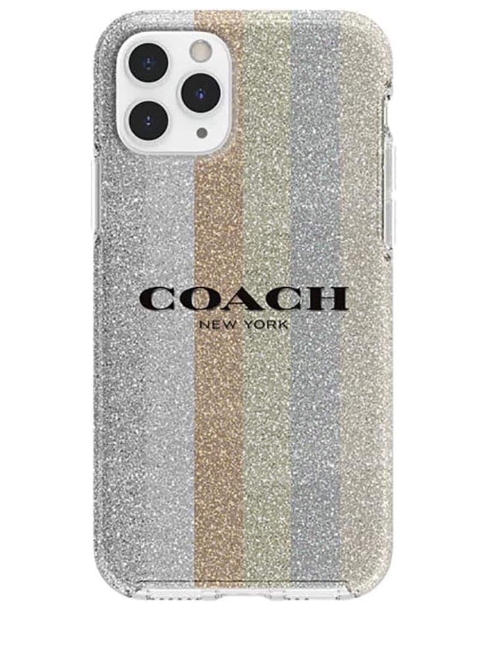 Coach Glitter Stripe Phone Case by Incipio - glitter stripes new without Box - Picture 2 of 8